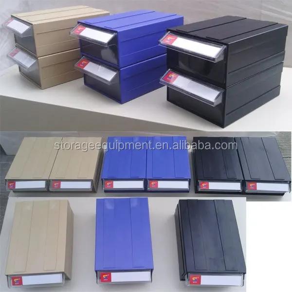 stackable plastic parts drawer & industrial clear plastic box for nail and screw