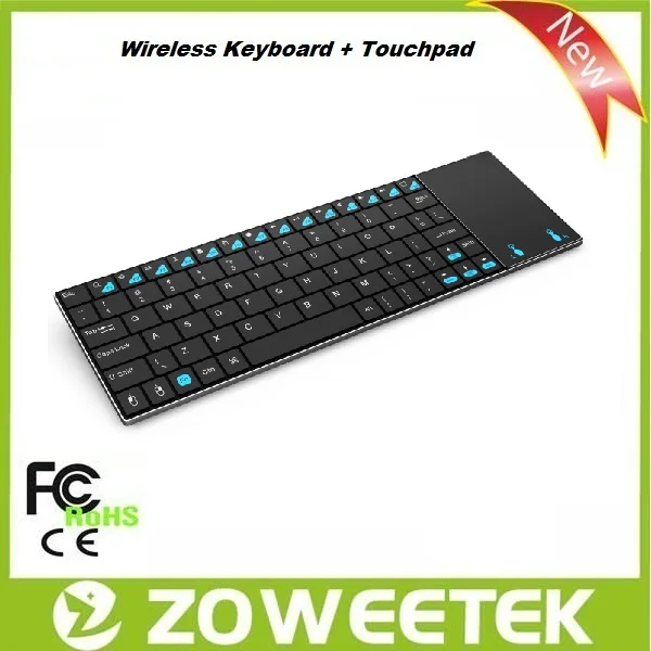 Из нержавеющей стали внешний Bluetooth клавиатура с тачпадом