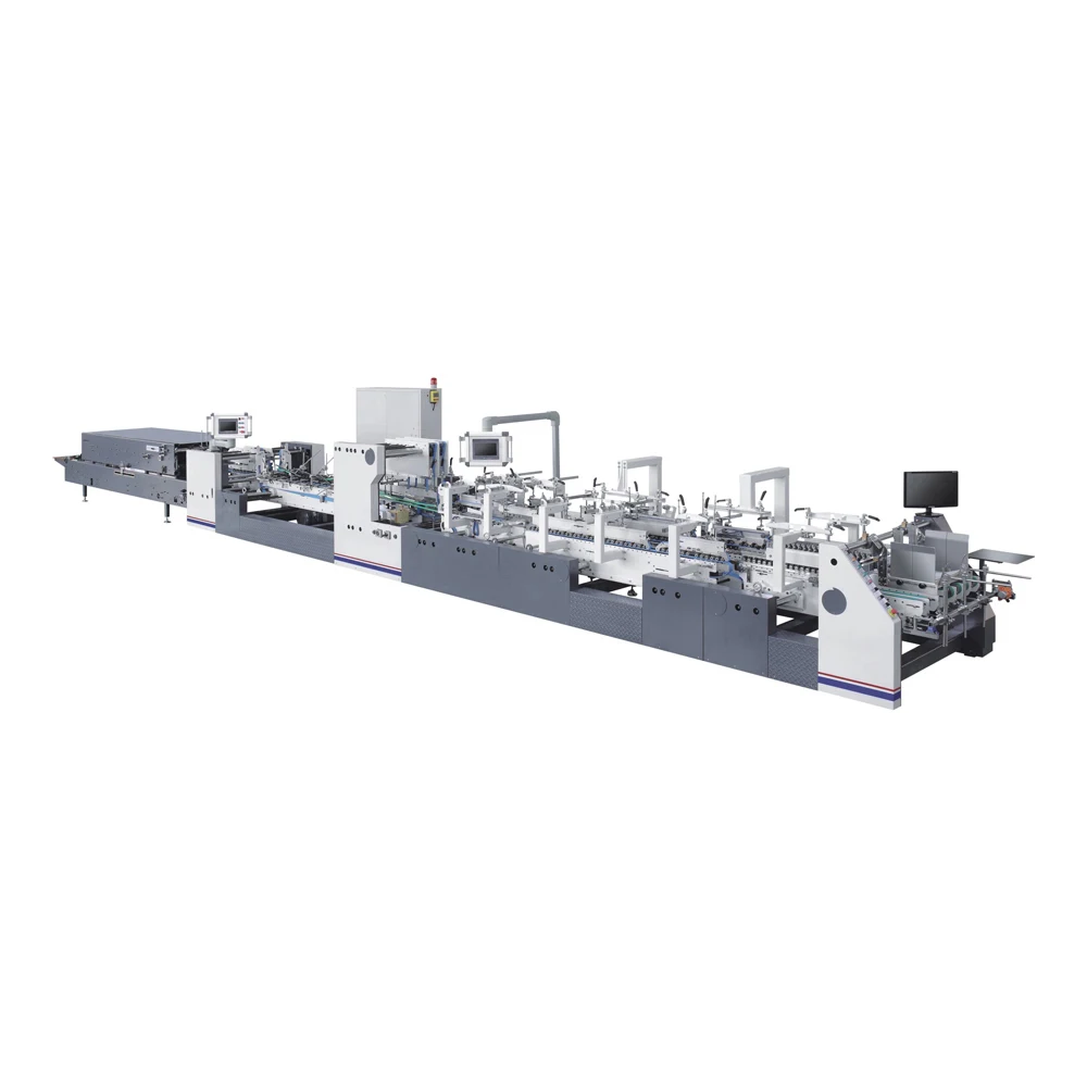 Cardboard Box Four Six Corner carton folding and gluing machine