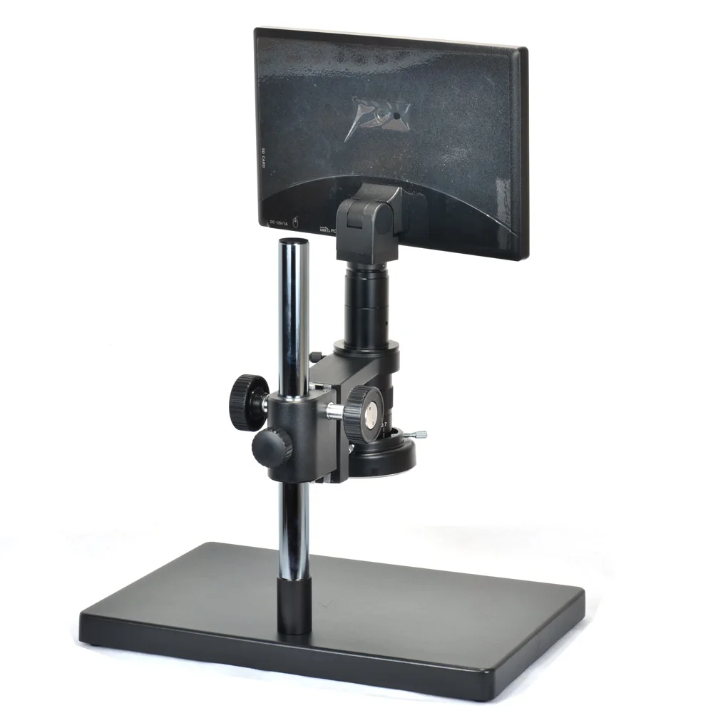 11 inch Tablet Microscope Camera 5MP USB Monitor Microscope Camera Kit 180X Zoom C-mount Lens 144 LED Ring Light