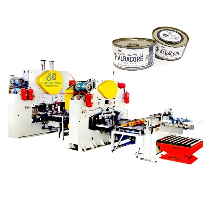 2 piece can making machine for canned food, sardine, tuna, tomato paste production line