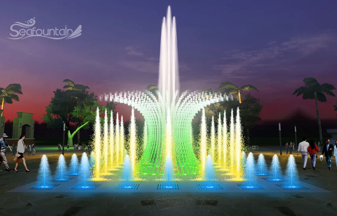 dancing fountain build water decoration fontaine