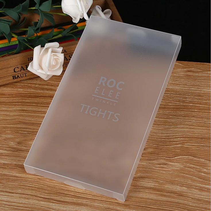 oem Custom pp/pet frosted folding plastic packaging gift enclosure transparent small display cosmetic underwear box cosmetic pvc