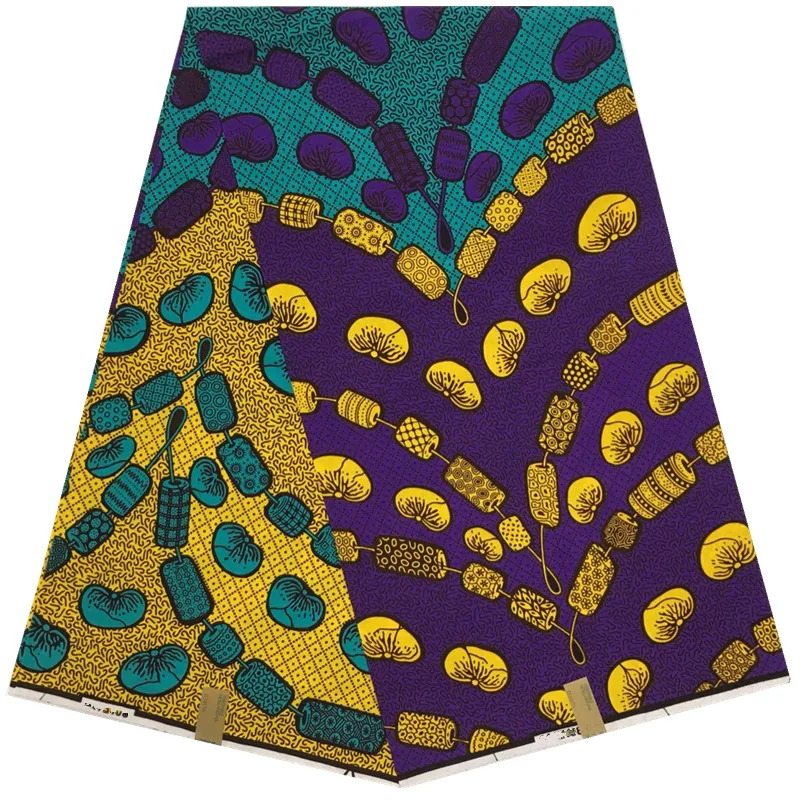 
2018 New Arrival Fashion Design African Wax Lace Fabric Embroidered High Quality Wax Guipure Lace Fabric For Women Dress 