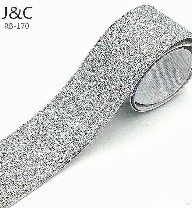 2018 new trend glitter elastic ribbon
