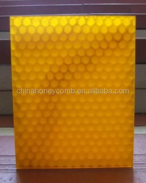 decorative Circular hole Polycarbonate honeycomb core plastic wall panel made in china
