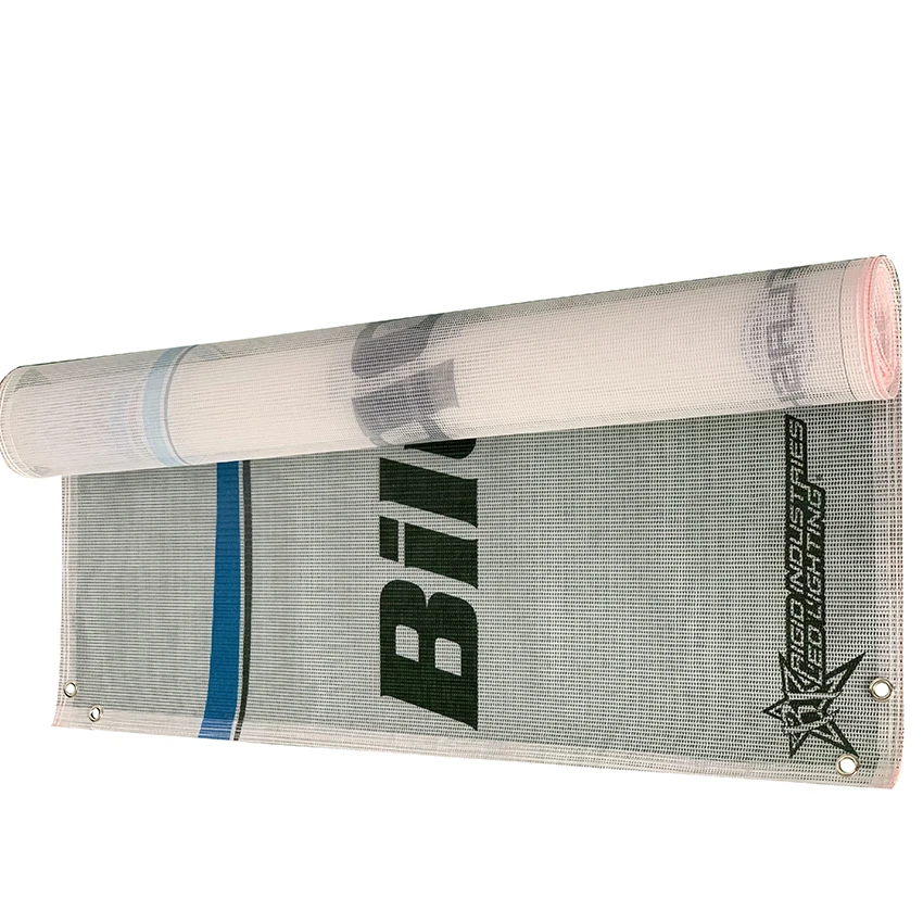 Advertising Stretch Printed Free Design Building Wrap Banner Mesh Fence Banner