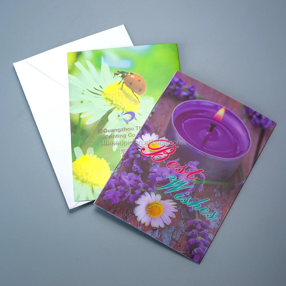 Wholesale Price 3D Lenticular 3D Cards Greeting Cards Birthday Card 3D Wedding Invitations