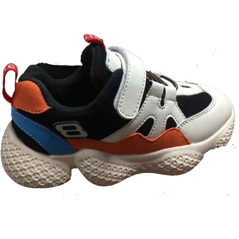 
dropshipping unisex kids shoes fashion sneakers toe cap light weight breathable front buckle running shoes school kids shoes 