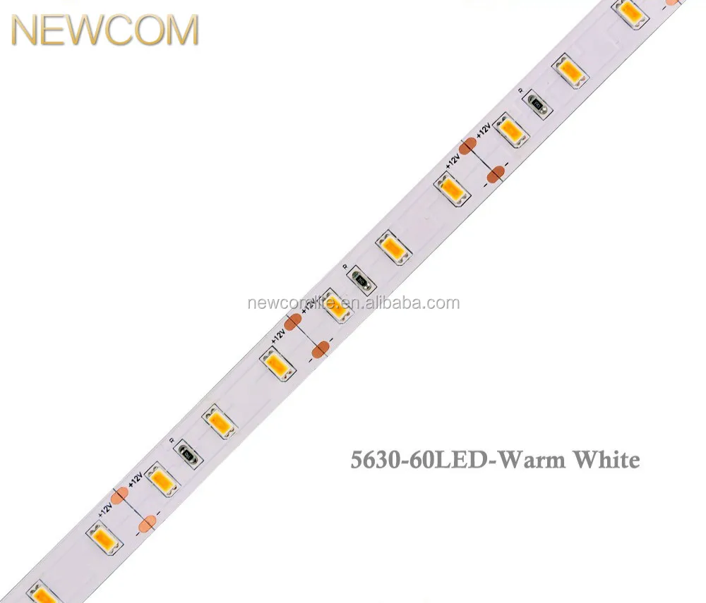 Samsung lm561c SMD 5630 60LEDs LED Strip with import 3M tape back ,samsung lm561c led 2700k ip20