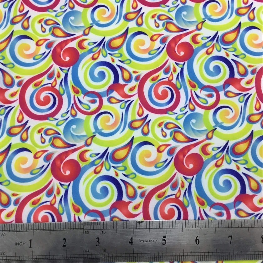 Customized designs 86 polyester 14 spandex swim lycra wear fabric