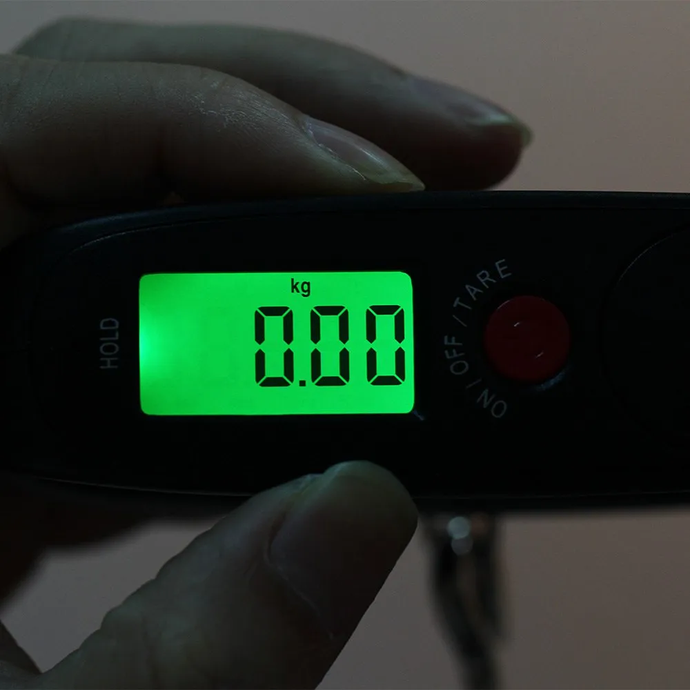 Durable Pocket Portable 50kg/10g LCD Digital Electronic Hand Held Hook Belt Luggage Hanging Scale Backlight Balance Weighing