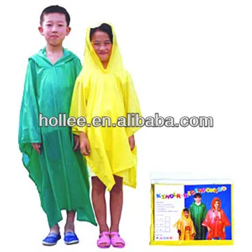 
 quality pvc poncho rain wear,vs1020 long pvc rain poncho  