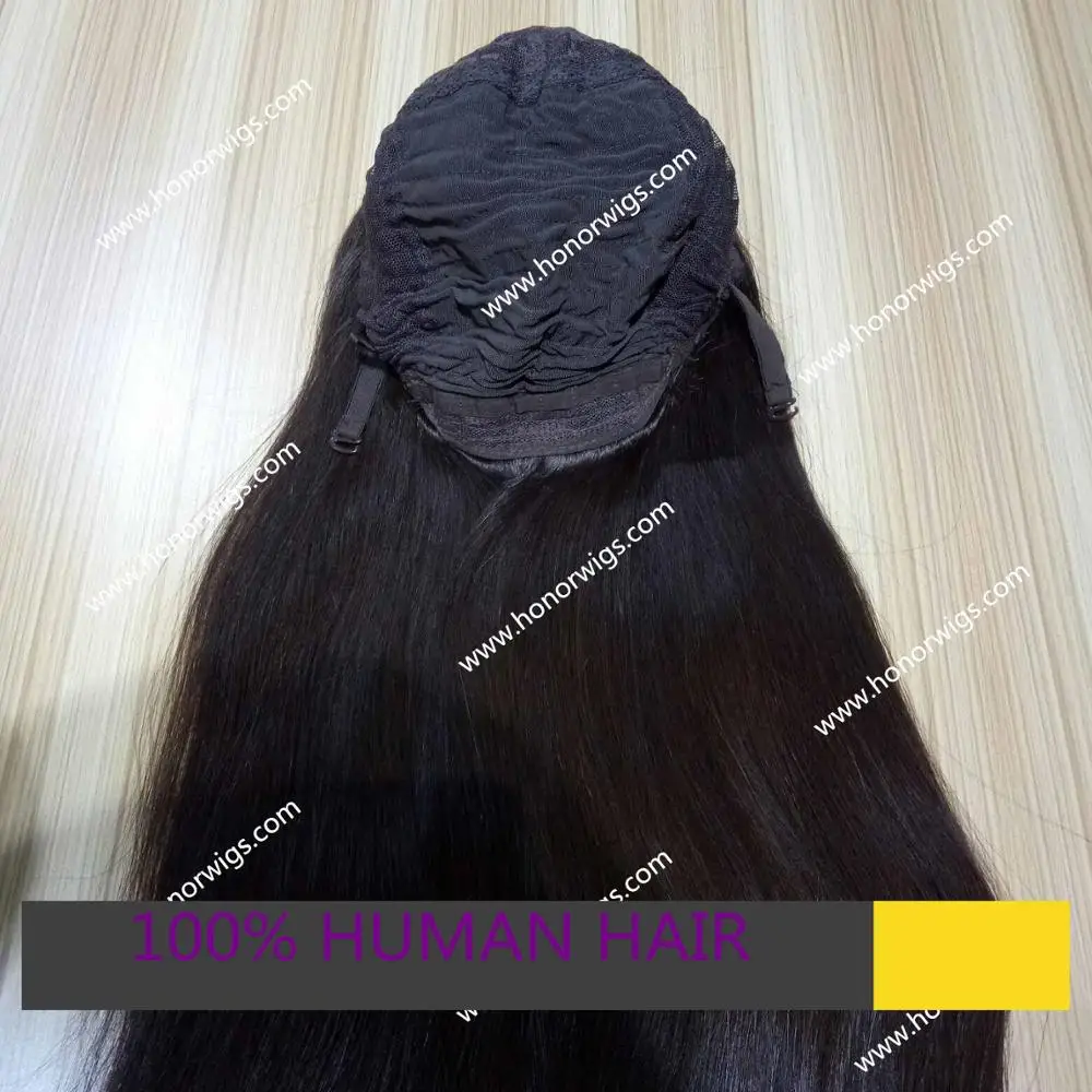 JH52 jewish wig 100% Chinese virgin hair in stock 22inches all hair same length with big layers silk top 4x4inch wigs