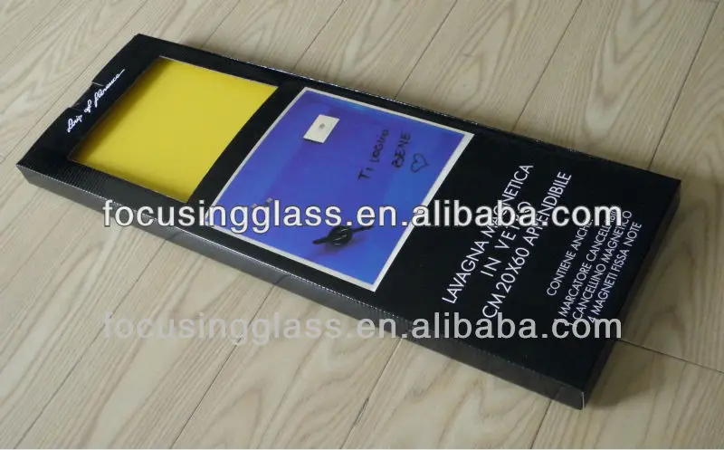 decorative magnetic tempered glass dry erase board