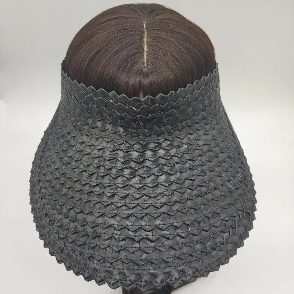 Crochet Hand Knitting Langya Straw Visor Sun Hat