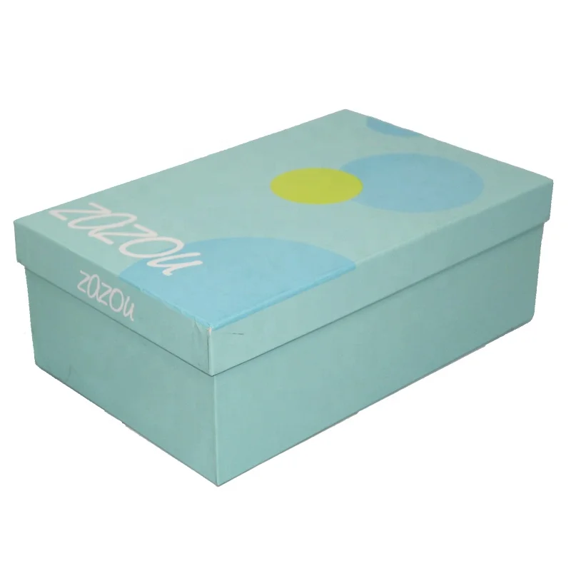 Factory Price from Dongguan manufacturer Custom Printing Packaging Cover and Base Two Pieces Paper Shoes Box