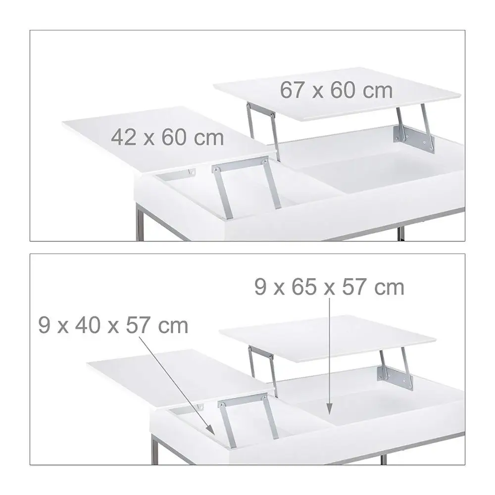 Lift up Top Coffee Table  TV Stand with Storage and Shelf