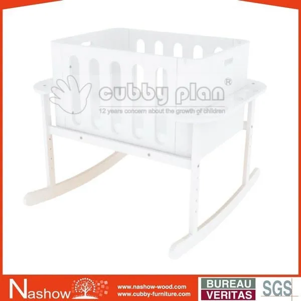
Cubby Plan LMBN-003 New 2 in 1 Wooden Baby Swing Bassinet/Baby Cot/ Baby Cradle 