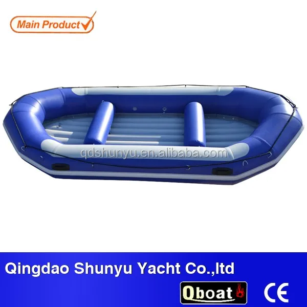 Оптовая продажа, надувной белый водный речной плот для приключений