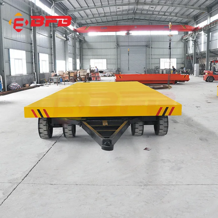 China supplier steerable self propelled drag car vehicles towed trailer