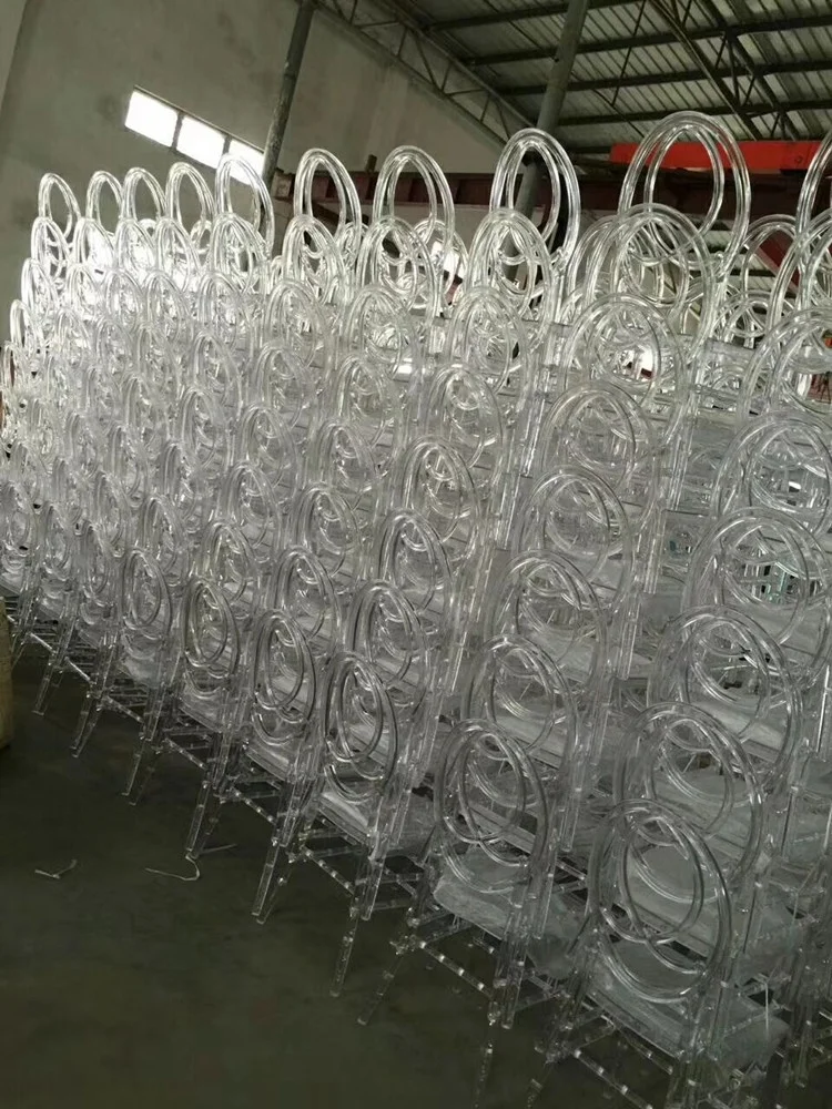 Elegant Acrylic Resin Phoenix Clear Chairs