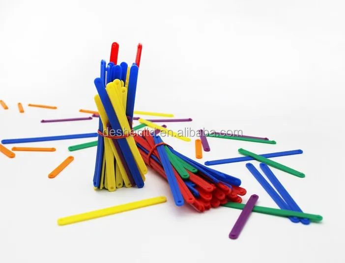 Plastic Connecting Toys Linking Strips Set of 72 Geometry Connecting Strips Learning Toys for Kids
