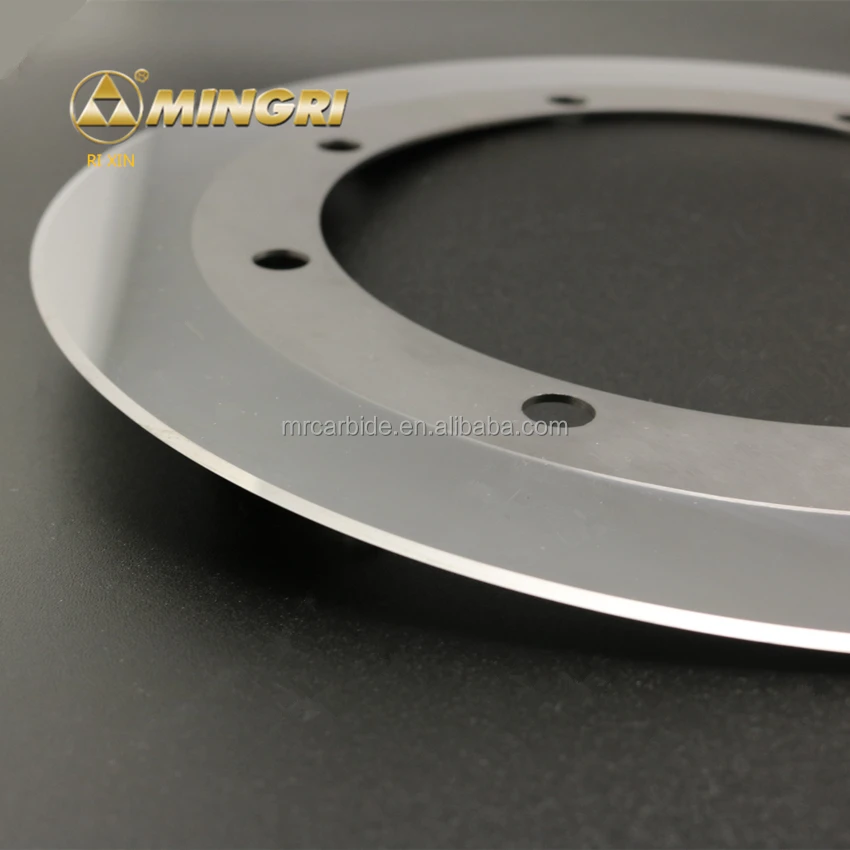Corrugated circular tungsten carbide slitter knife cardboard cutting blades