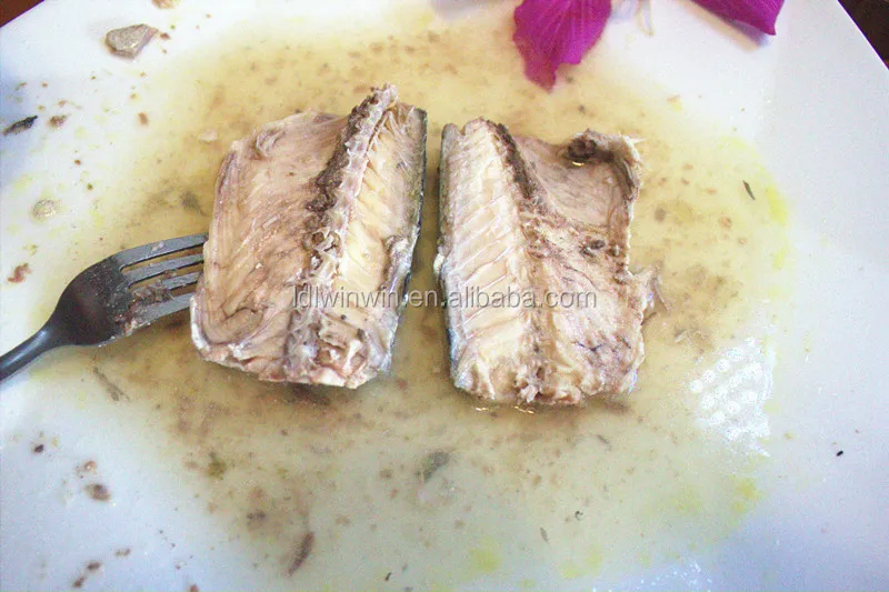 Canned mackerel in brine from Chile