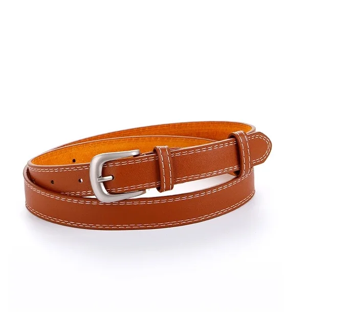 Hot Selling Customized Unisex Italian Style Leather Multicolor PU Belt customize logo and size