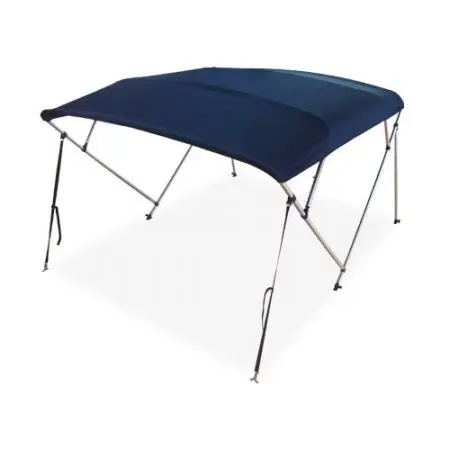 4 Bow Navy Blue Boat Bimini Top 1.7m to 1.9m