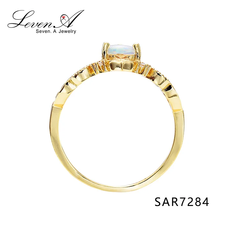 
Sevenajewelry SAR7284 Fashion jewelry antique 2 gram gold ring,heart shape opal platinum ring prices in pakistan 