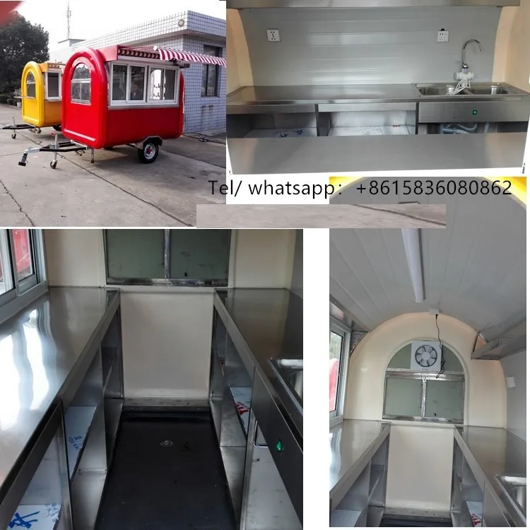 New design customized coffee bike vending crepe cart food cart for sale