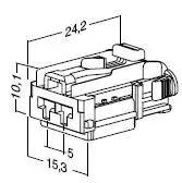 Molex Ассамблея Корпус оболочка кабеля