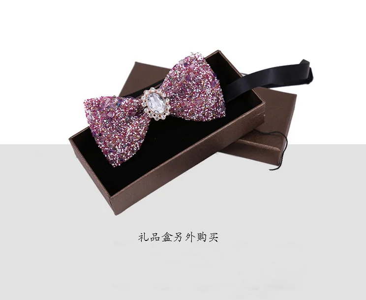 Factory Making High Quality Luxury Crystal Mens Party  Bowties