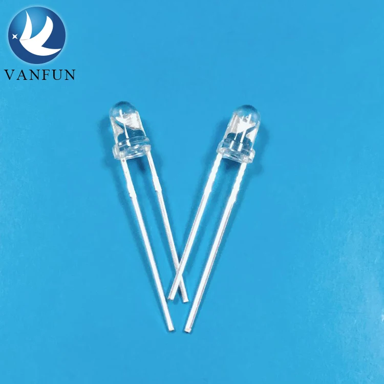 electronic components IR near infrared led diode 3mm 5mm 850nm 880nm 940nm emitter and receiver leds