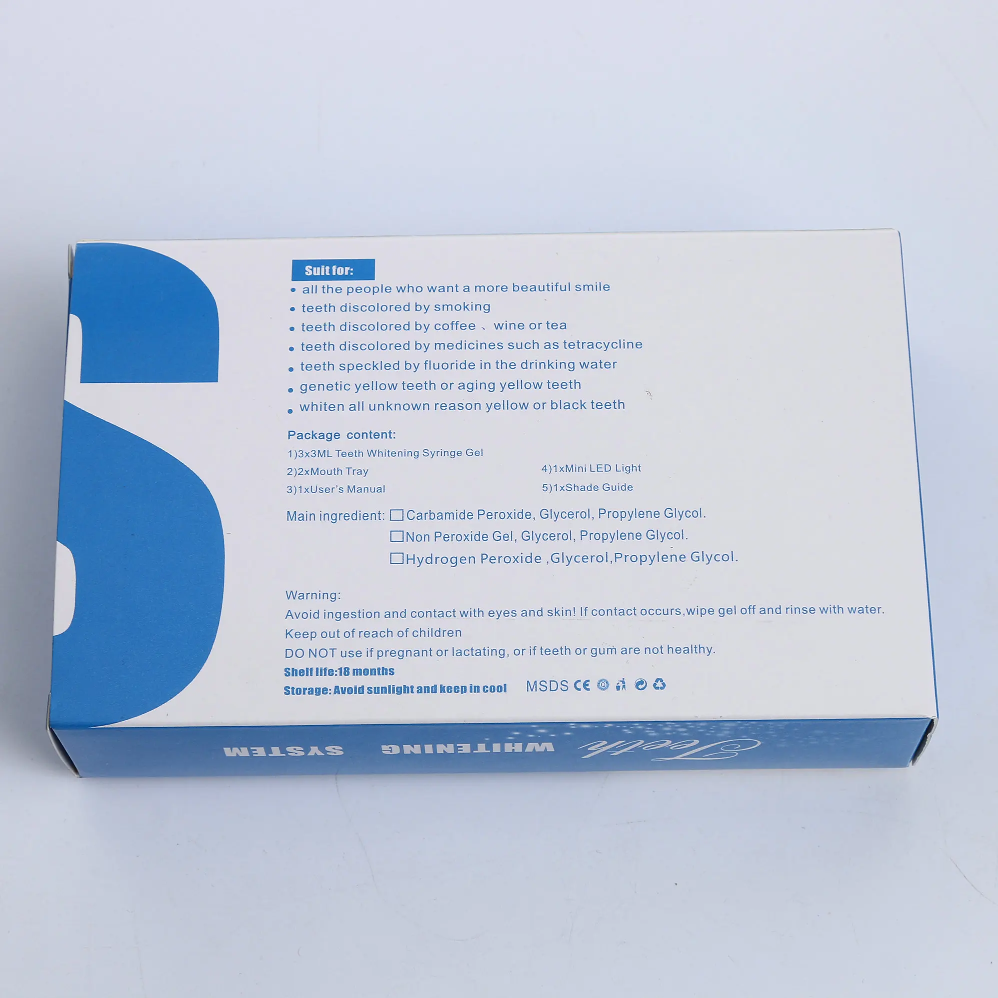 
Dental Oral Whitening Kit, Home Teeth Cleaning Kit 