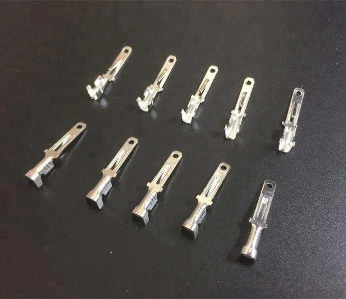 Сумка посылка 2,8 мм Мужской латунь обжимной контакт Автомобильная клемма предварительно Олово DJ611-2.8x0.5B