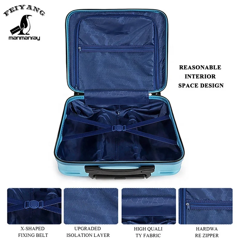 Factory custom traveling luggage trolly carry on airport luggage Boarding Under Seat Luggage Bag