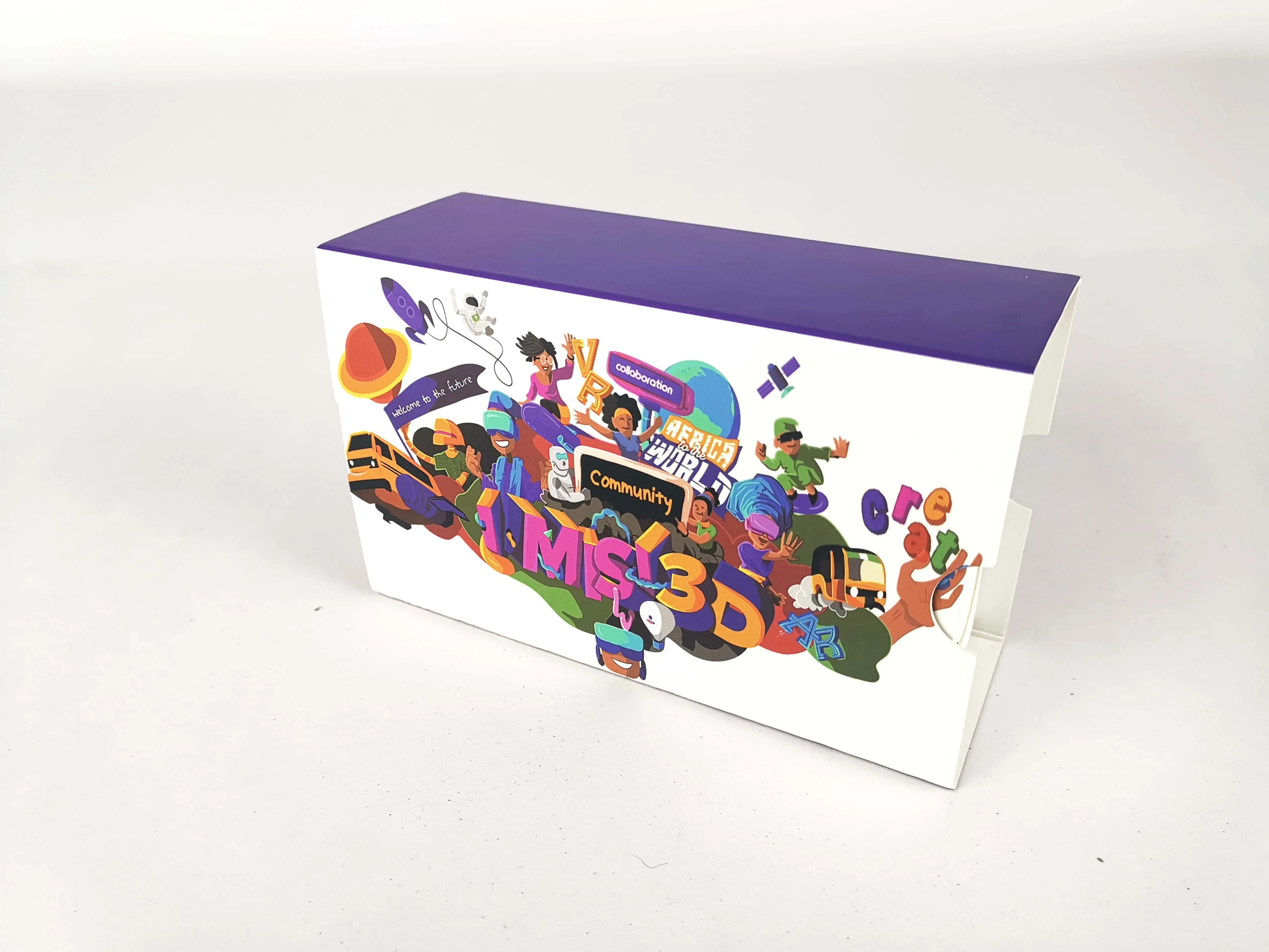 Оптовая продажа сборные картонные комплекты V2.0 3D очки виртуальной реальности коробка для