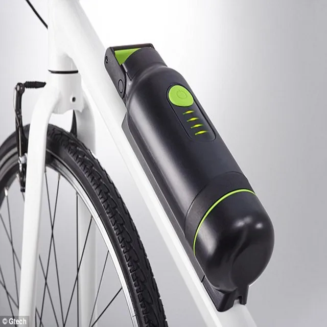 48V 16Ah 1000W Black Li-ion Water Kettle E-Bike Battery For Bafang