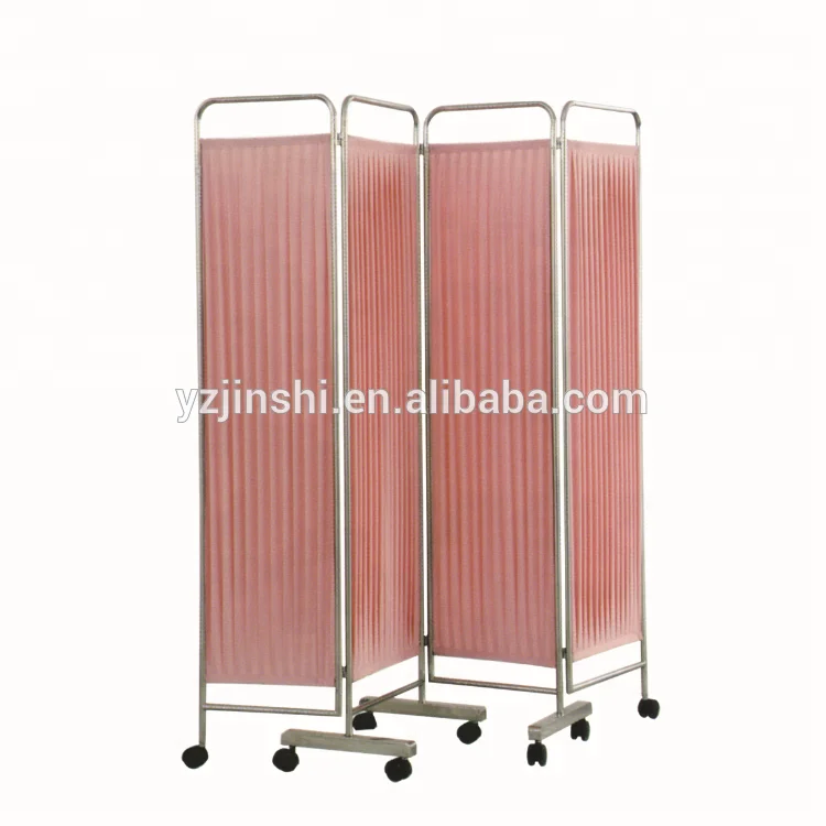 Iron Material Medical Bedside Screen Three Folding Hospital Ward Screen