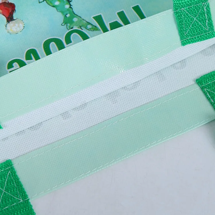 
Custom Reusable Folding Wholesale Logo Print Promotion Nonwoven Shopping Bags 