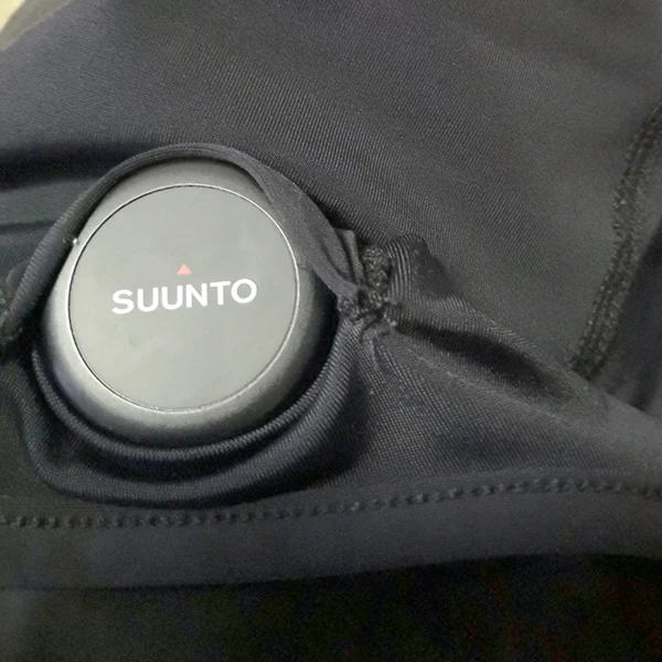 
heart rate monitor GPS T-Shirt sleaveless (HRM sensor not included, buttons on the neck) 