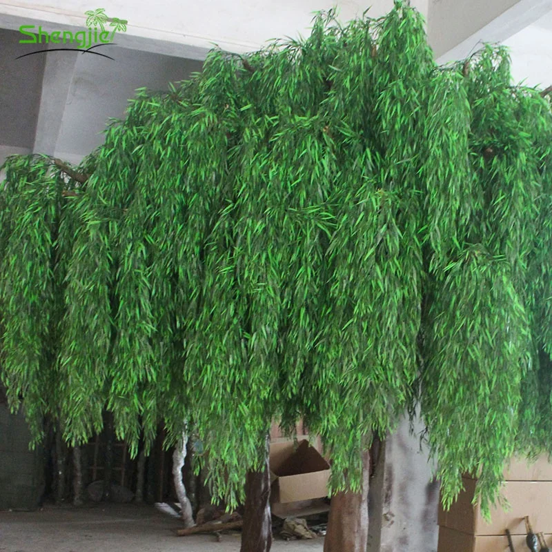 High simulation outdoor landscape artificial  weeping willow plants trees