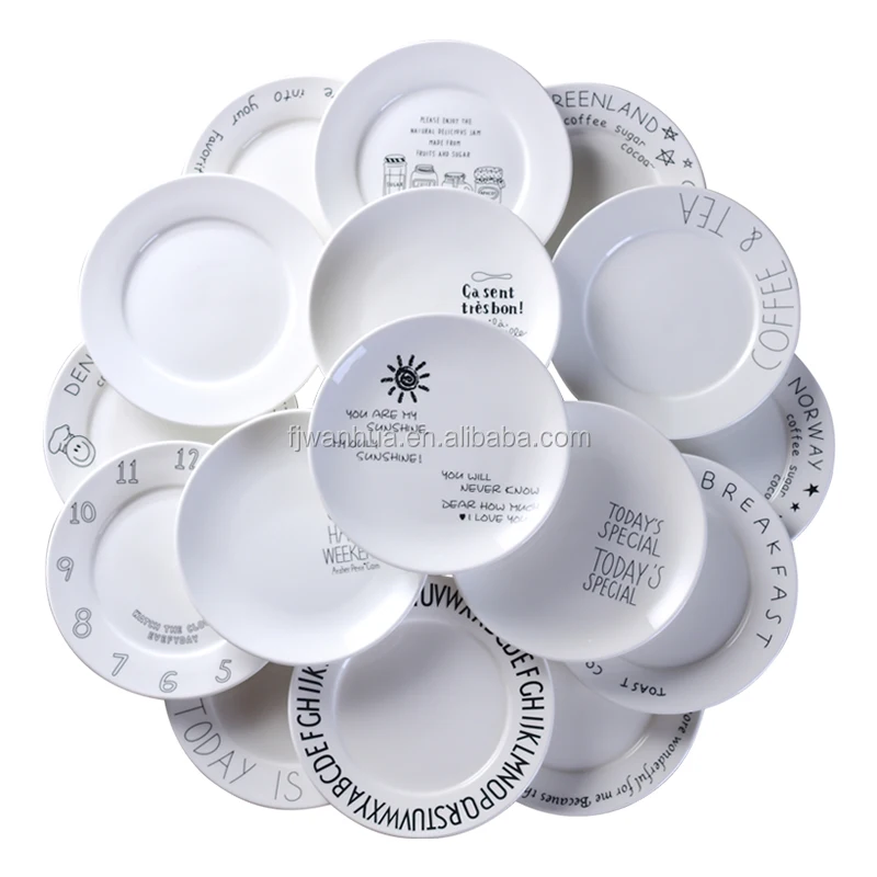 Пластиковая тарелка для торта из меламина