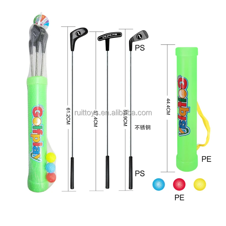Outdoor Sport Play Plastic Portable Mini Junior Kids Golf Clubs