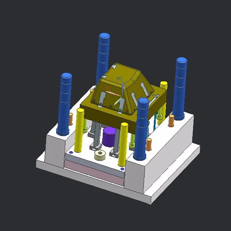 White plastic injection molding molding design