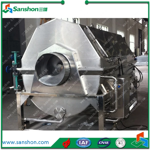 maquina de cocinar Hot Sale blanqueador Asparagus Blanching Machine/Screw Blanching Equipment/Spiral Blanch Machine