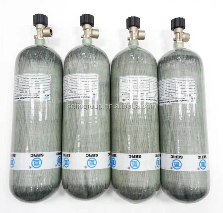 Цилиндр из композитного углеродного волокна высокого давления Воздушный бак горячая Распродажа с завода 6 8 л